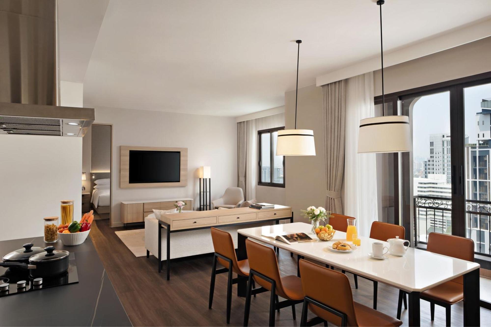 Marriott Executive Apartments Bangkok, Sukhumvit 101 Buitenkant foto